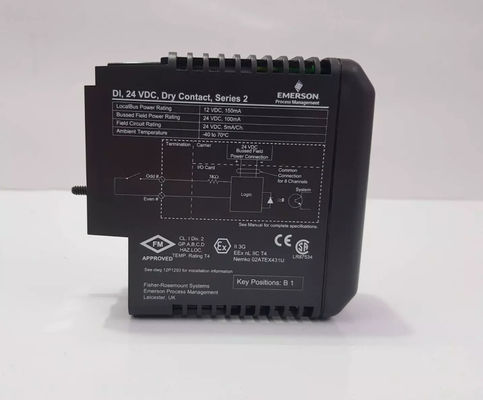 Emerson DeltaV KJ3201X1-BA1 DI 8-Channel 24 VDC Input Module Seismic Vibration Monitor