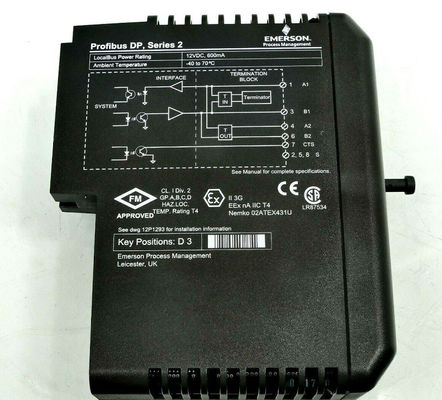 Emerson DeltaV KJ3243X1-BA1 Series 2 Profibus DP PLC Card