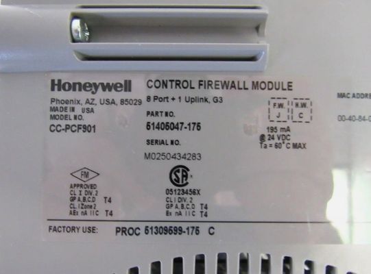 CC-PCF901 51405047-176 Honeywell 9 Port FTE Control Firewall Module