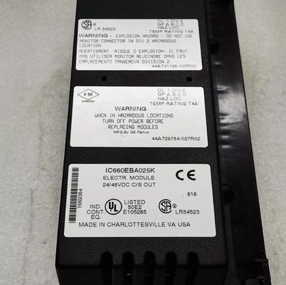 IC660BBA025 GE 24/48VDC Current–Source Output Block