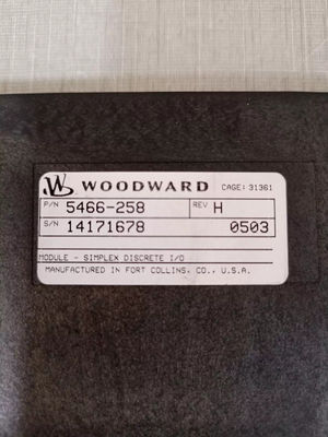 5466-258 WOODWARD Discrete I/O Module in Industrial Settings