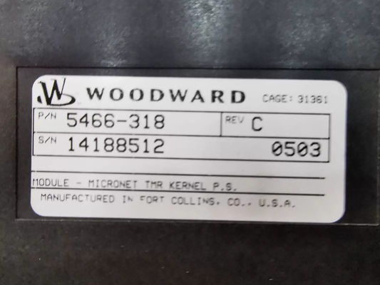 5466-318 Woodward TMR Kernel PS Module high Reliability