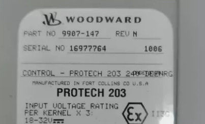 9907-147 Woodward 203 De-Energize-To-Trip Overspeed Protection Systems