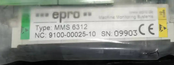 EPRO MMS6312 Dual Channel Rotational Speed Monitor