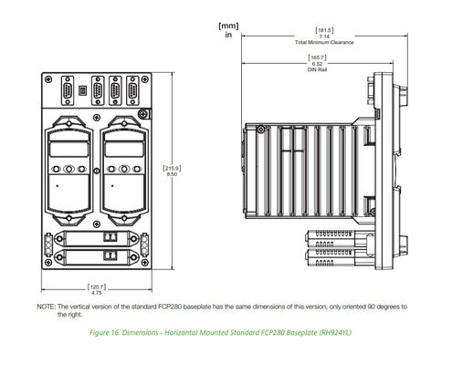 RH924YL Foxboro FCP280 Baseplate  For Industrial