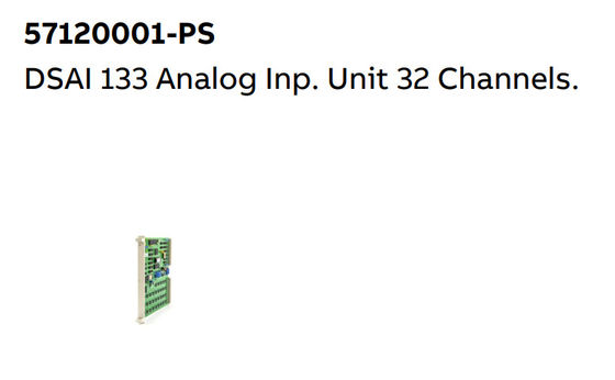 DSAI 133 57120001-PS ABB Analog Inp Unit 32 Channels