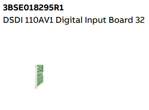 DSDI 110AV1 3BSE018295R1 ABB Digital Input Board 32