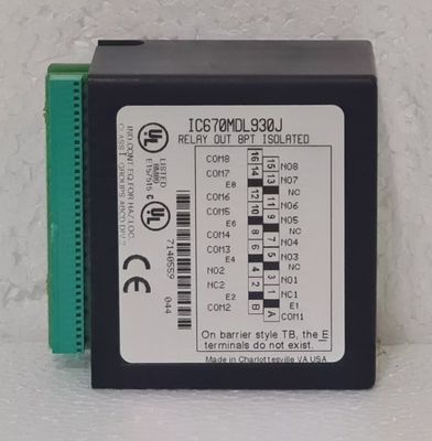 IC670MDL930 GE Relay Isolated NO/NC Output Module