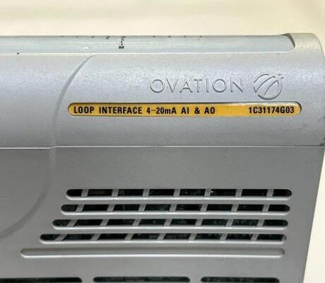 Westinghouse 1C31174G03 Ovation Control Module with RS-485 and CANopen Communication, Wide Environmental Tolerance (-40°C to 85°C), and 16 Analog Inputs